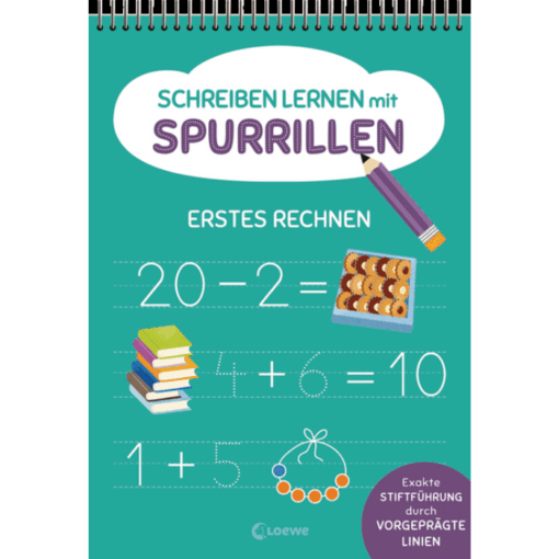 Schreiben lernen mit Spurrillen - Erstes Rechnen