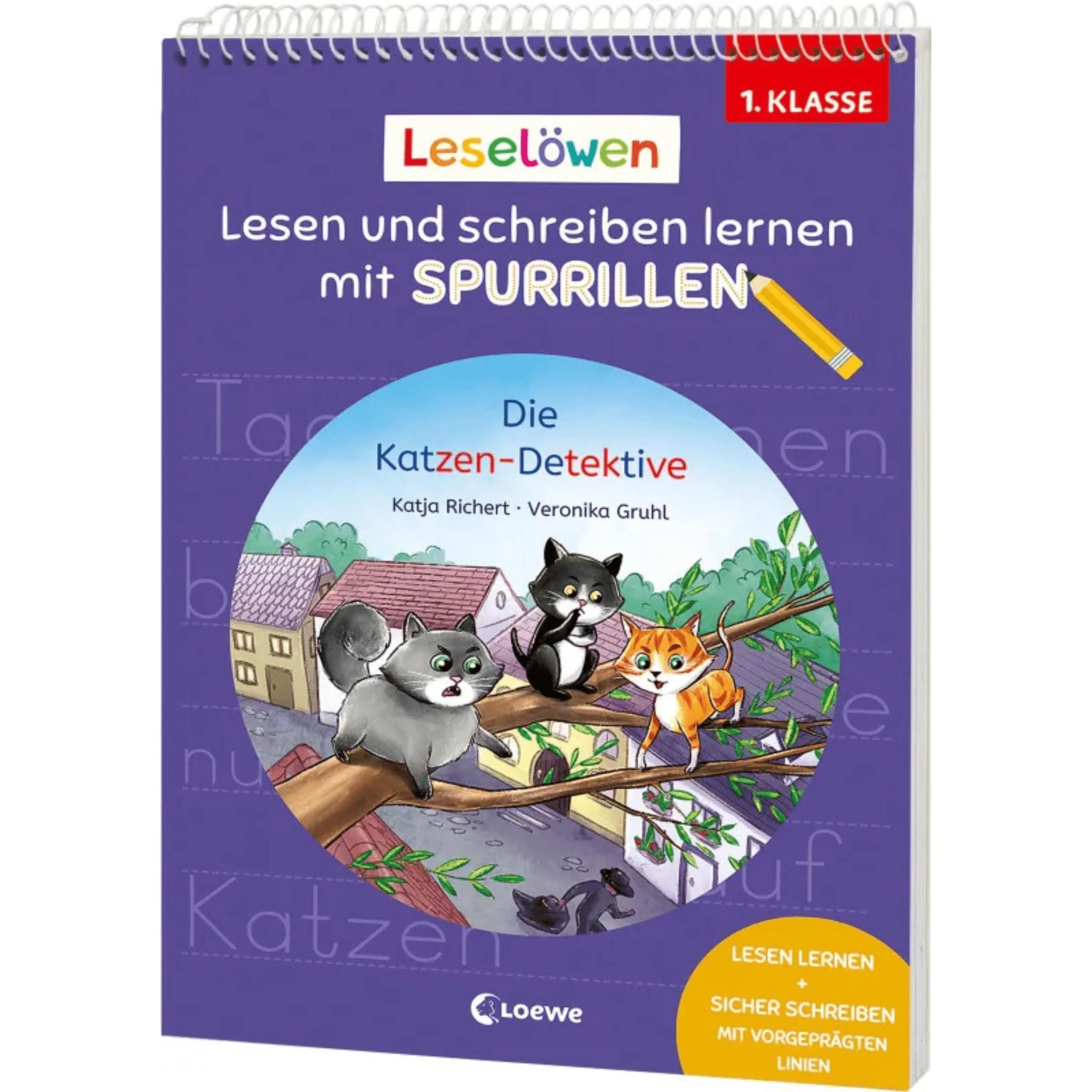 Leselöwen - Lesen und schreiben lernen mit Spurrillen - Die Katzen-Detektive