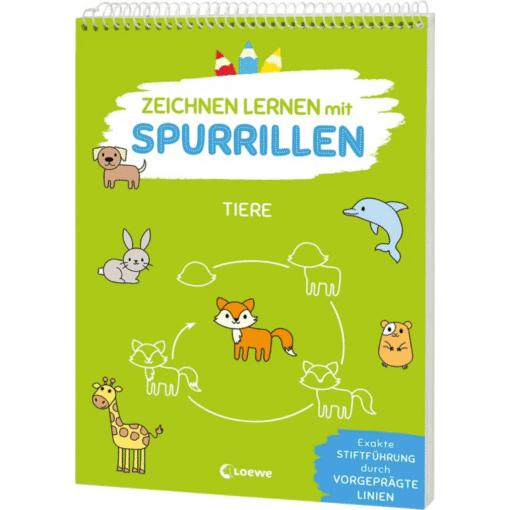 Zeichnen lernen mit Spurrillen - Tiere