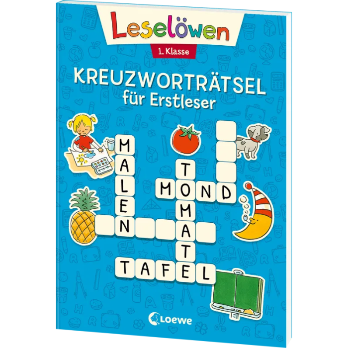 Leselöwen Kreuzworträtsel - 1. Klasse (blau)