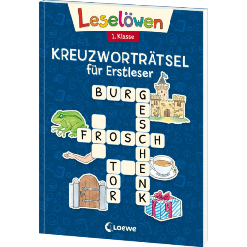 Leselöwen Kreuzworträtsel - 1. Klasse (marineblau)