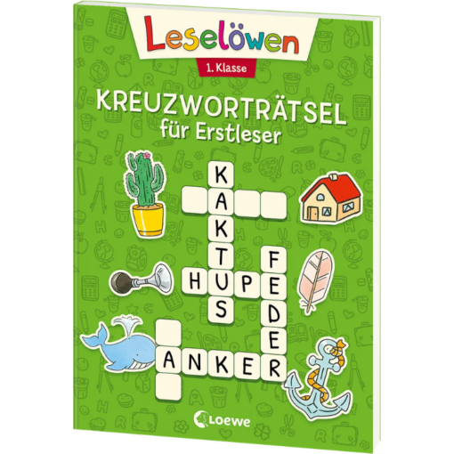 Leselöwen Kreuzworträtsel - 1. Klasse (grün)