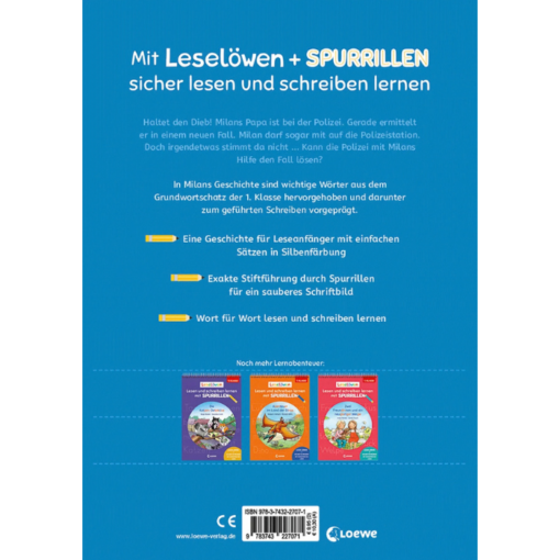 Alternative view of Leselöwen - Lesen und schreiben lernen mit Spurrillen - Ein spannender Fall für die Polizei