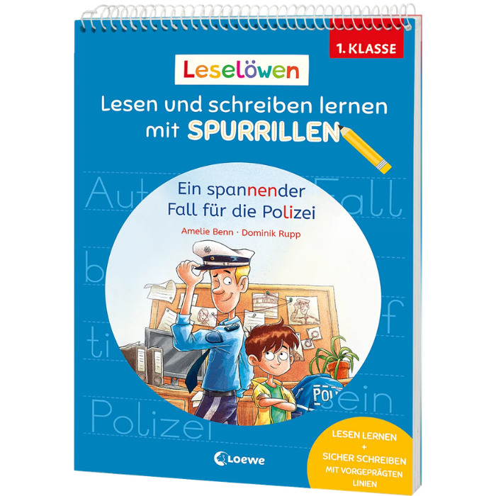 Leselöwen - Lesen und schreiben lernen mit Spurrillen - Ein spannender Fall für die Polizei
