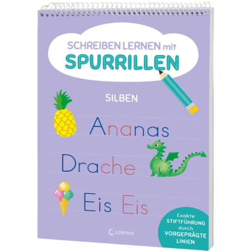 Zeichnen lernen mit Spurrillen - Silben